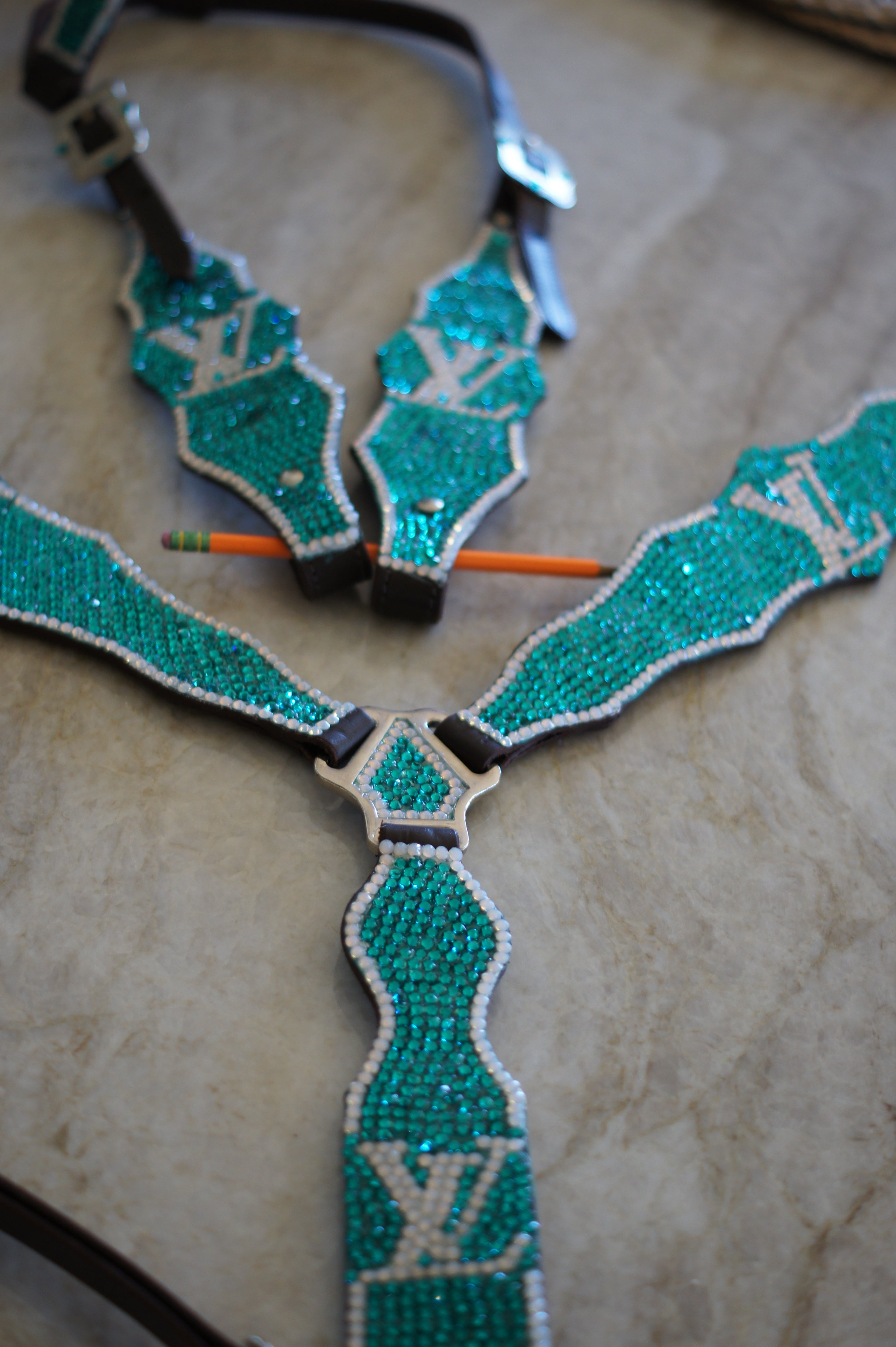 Turquoise Designer Tack Set